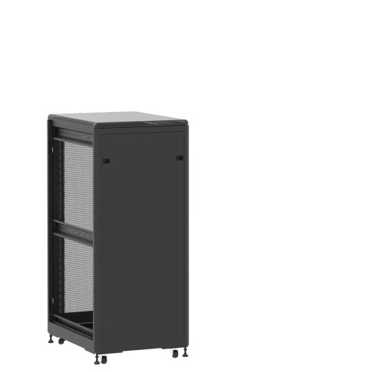 En kit - Baie de brassage 27U 600x800x1407mm (LxPxH) 500kg, Porte avant panneau plein / Porte arrière nid d'abeille, Sans panneaux latéraux main product photo