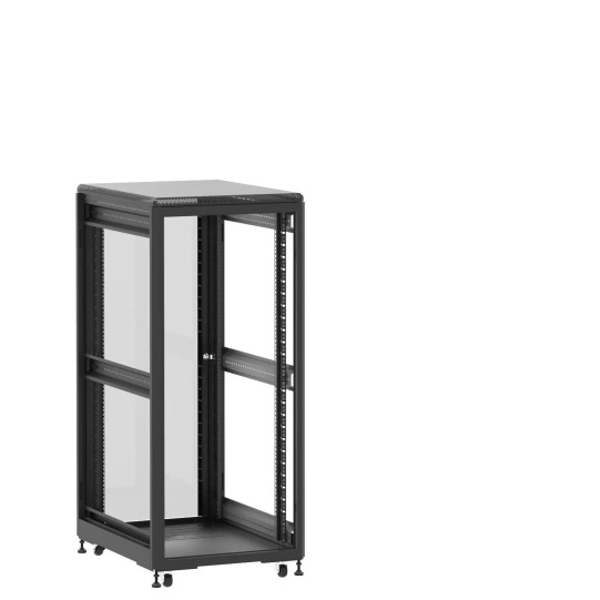 En kit - Baie de brassage 27U 600x800x1407mm (LxPxH) 500kg, Sans porte avant / Porte arrière en verre, Sans panneaux latéraux main product photo