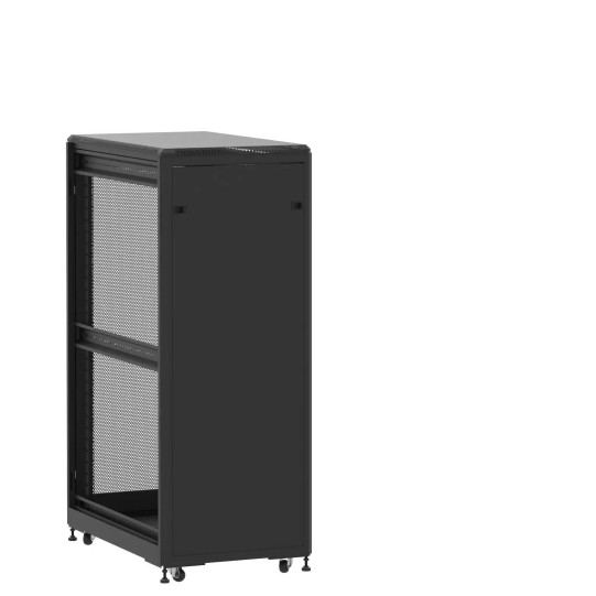 En kit - Baie de brassage 31U 600x1000x1585mm (LxPxH) 500kg, Porte avant panneau plein / Porte arrière nid d'abeille, Sans panneaux latéraux main product photo