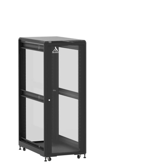 En kit - Baie de brassage 31U 600x1000x1585mm (LxPxH) 500kg, Porte avant et arrière en verre, Sans panneaux latéraux main product photo