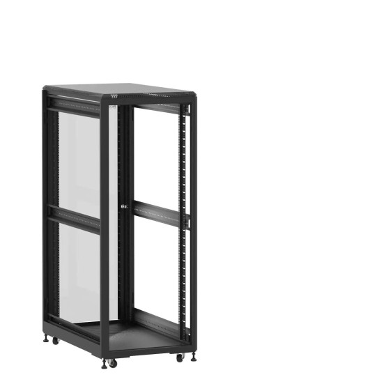 En kit - Baie de brassage 31U 600x1000x1585mm (LxPxH) 500kg, Sans porte avant / Porte arrière en verre, Sans panneaux latéraux main product photo