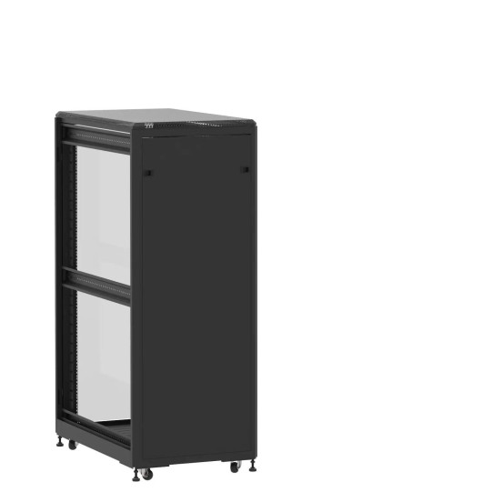 Baie de brassage 31U 600x1000x1585mm (LxPxH) 500kg, Porte avant panneau plein / Porte arrière en verre, Sans panneaux latéraux main product photo