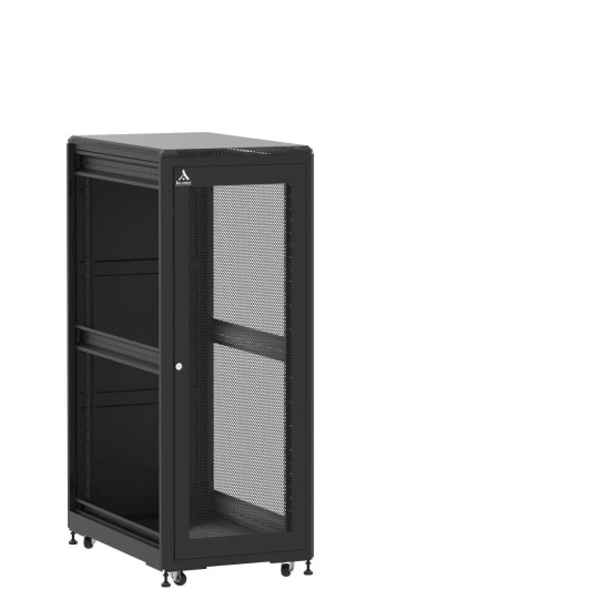 Baie de brassage 31U 600x1000x1585mm (LxPxH) 500kg, Porte avant nid d'abeille / Porte arrière panneau plein, Sans panneaux latéraux main product photo