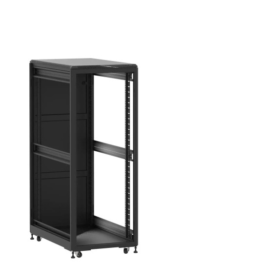Baie de brassage 31U 600x1000x1585mm (LxPxH) 500kg, Sans porte avant / Porte arrière panneau plein, Sans panneaux latéraux main product photo