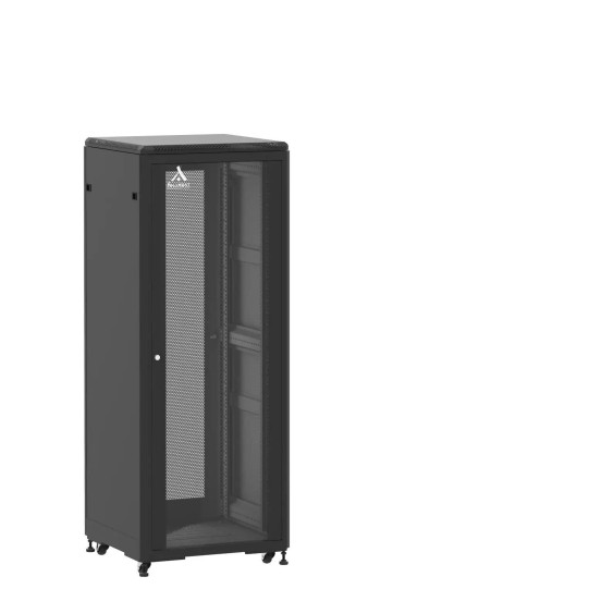 En kit - Baie de brassage 31U 600x600x1585mm (LxPxH) 500kg, Porte avant en verre / Porte arrière nid d'abeille main product photo