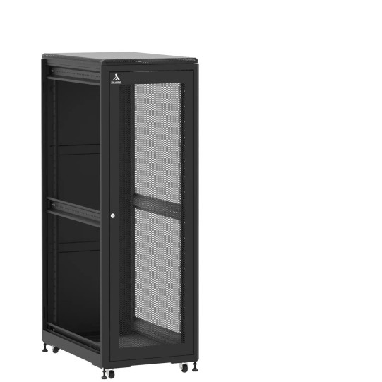 En kit - Baie de brassage 36U 600x1000x1807mm (LxPxH) 500kg, Porte avant nid d'abeille / Porte arrière panneau plein, Sans panneaux latéraux main product photo