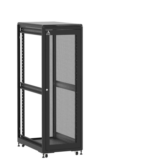 En kit - Baie de brassage 36U 600x1000x1807mm (LxPxH) 500kg, Porte avant nid d'abeille / Sans porte arrière, Sans panneaux latéraux main product photo