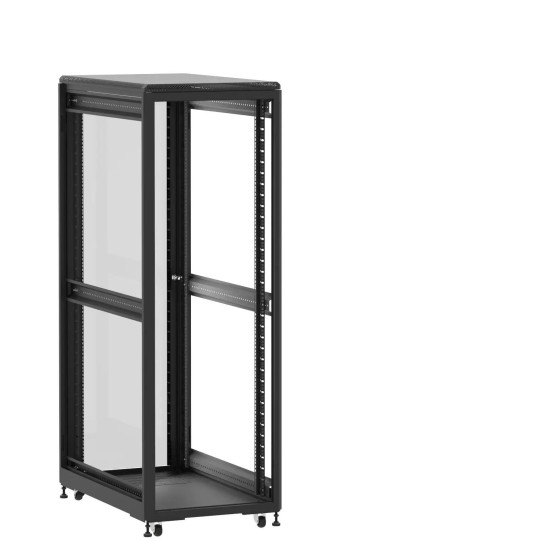 En kit - Baie de brassage 36U 600x1000x1807mm (LxPxH) 500kg, Sans porte avant / Porte arrière en verre, Sans panneaux latéraux main product photo