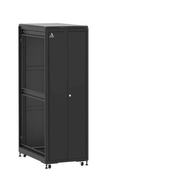 Baie 36U 600x1000mm, porte avant : Double Pleine, porte arrière : Simple Pleine, sans panneaux latéraux main product photo