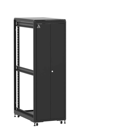Baie de brassage 36U 600x1000x1807mm (LxPxH) 500kg, Porte avant double pleine / Sans porte arrière, Sans panneaux latéraux main product photo