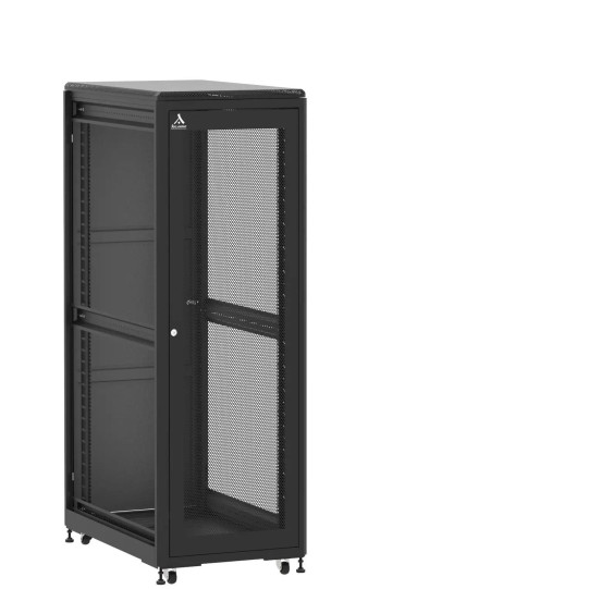 Baie 36U 600x1000mm, porte avant : Simple Nid d'Abeille, porte arrière : Simple Pleine, sans panneaux latéraux main product photo