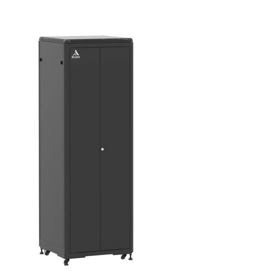 En kit - Baie de brassage 36U 600x600x1807mm (LxPxH) 500kg, Porte avant double pleine / Porte arrière nid d'abeille, Sans panneaux latéraux main product photo