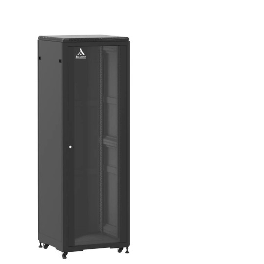 En Kit - Baie de brassage 36U 600x600x1807mm (LxPxH) 500kg, Porte avant en verre/Porte arrière panneau plein main product photo