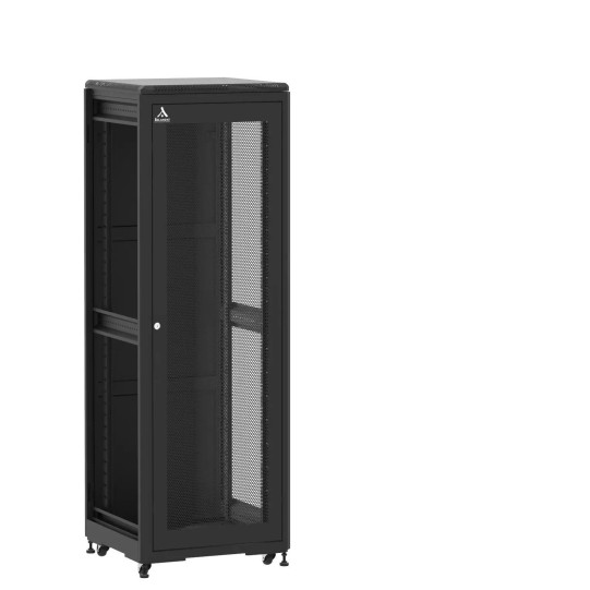 Baie de brassage 36U 600x600x1807mm (LxPxH) 500kg, Porte avant nid d'abeille / Porte arrière panneau plein, Sans panneaux latéraux main product photo