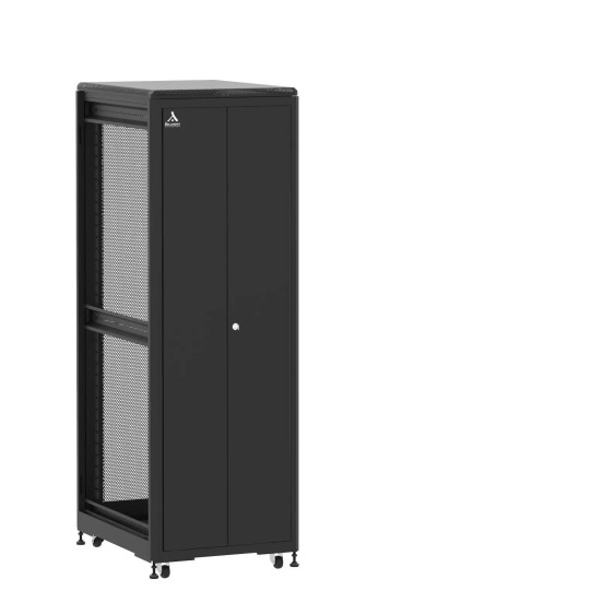 En kit - Baie de brassage 36U 600x800x1807mm (LxPxH) 500kg, Porte avant double pleine / Porte arrière nid d'abeille, Sans panneaux latéraux main product photo