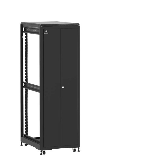 En kit - Baie de brassage 36U 600x800x1807mm (LxPxH) 500kg, Porte avant double pleine / Sans porte arrière, Sans panneaux latéraux main product photo