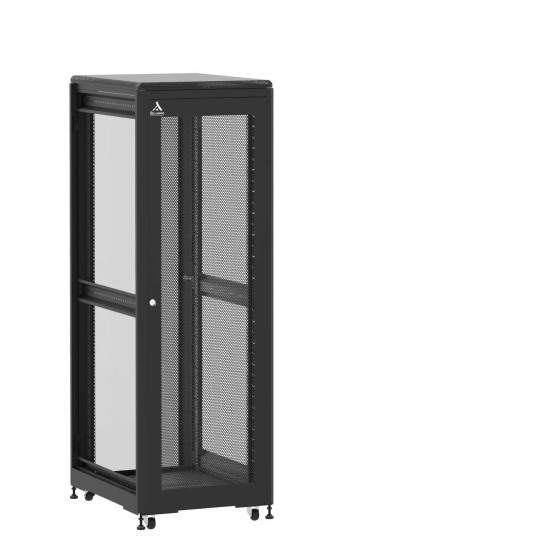 En kit - Baie de brassage 36U 600x800x1807mm (LxPxH) 500kg, Porte avant nid d'abeille / Porte arrière en verre, Sans panneaux latéraux main product photo