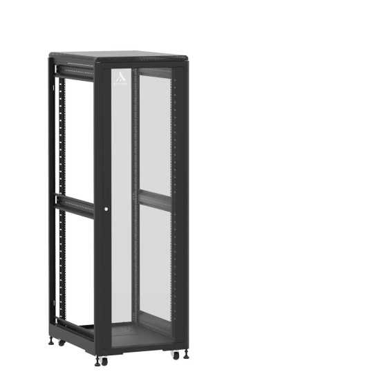 En kit - Baie de brassage 36U 600x800x1807mm (LxPxH) 500kg, Porte avant en verre / Sans porte arrière, Sans panneaux latéraux main product photo