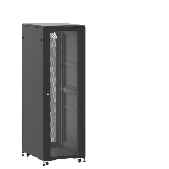 Baie de brassage 36U 600x800x1807mm (LxPxH) 500kg, Porte avant en verre/Porte arrière nid d'abeille main product photo