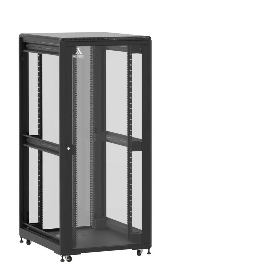 En kit - Baie de brassage 36U 800x1000x1807mm (LxPxH) 500kg, Porte avant et arrière en verre, Sans panneaux latéraux main product photo