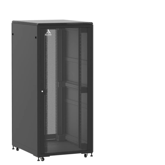 Baie de brassage 36U 800x1000x1807mm (LxPxH) 500kg, Porte avant en verre/Porte arrière nid d'abeille main product photo