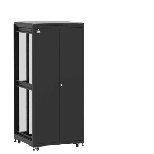 Baie de brassage 36U 800x800x1807mm (LxPxH) 500kg, Porte avant double pleine / Porte arrière en verre, Sans panneaux latéraux main product photo