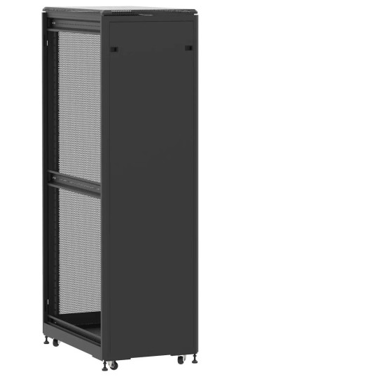 En kit - Baie de brassage 42U 600x1000x2074mm (LxPxH) 500kg, Porte avant panneau plein / Porte arrière nid d'abeille, Sans panneaux latéraux main product photo