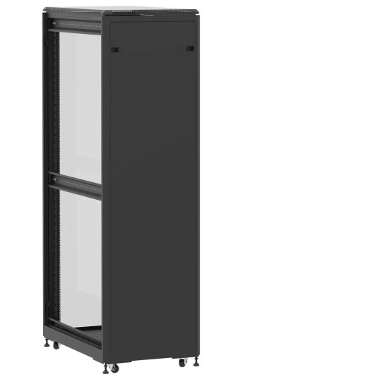 Baie de brassage 42U 600x1000x2074mm (LxPxH) 500kg, Porte avant panneau plein / Porte arrière en verre, Sans panneaux latéraux main product photo