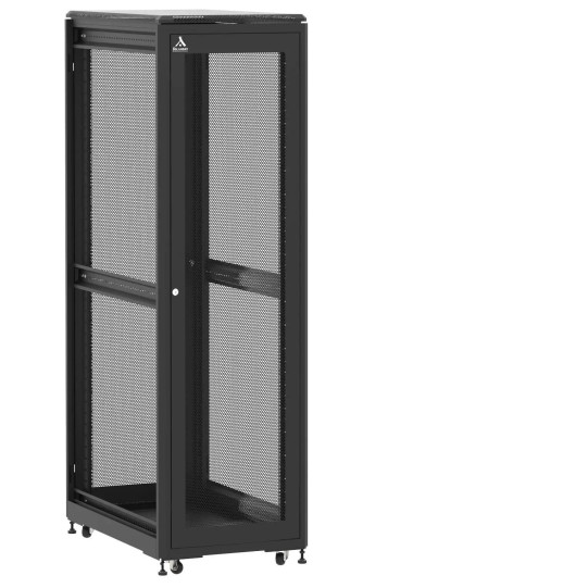 Baie de brassage 42U 600x1000x2074mm (LxPxH) 500kg, Porte avant et arrière nid d'abeille, Sans panneaux latéraux main product photo