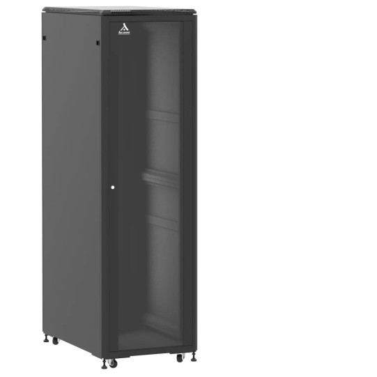 Baie de brassage 42U 600x1000x2074mm (LxPxH) 500kg, Porte avant en verre/Porte arrière panneau plein 72593 main product photo