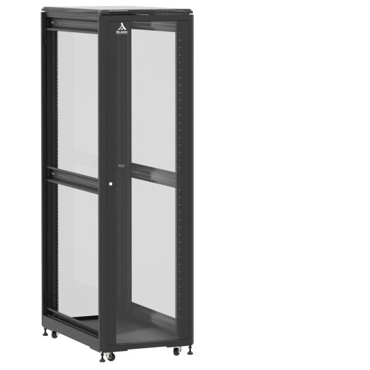 Baie de brassage 42U 600x1000x2074mm (LxPxH) 500kg, Porte avant et arrière en verre, Sans panneaux latéraux main product photo