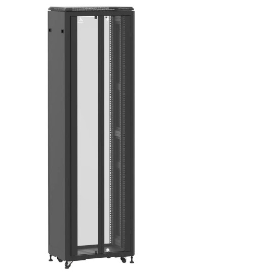 En kit - Baie de brassage 42U 600x400mm (LxPxH) 500kg, Porte avant en verre double / Sans porte arrière main product photo