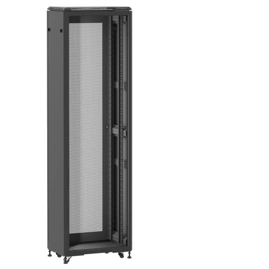 En kit - Baie de brassage 42U 600x400mm (LxPxH) 500kg, Sans porte avant / Porte arrière nid d'abeille main product photo