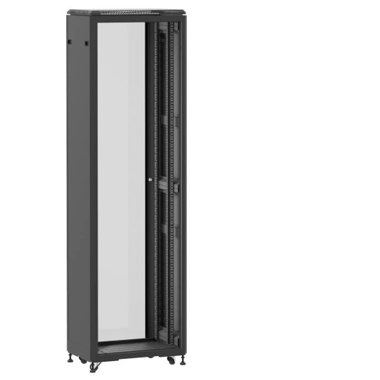 En kit - Baie de brassage 42U 600x400mm (LxPxH) 500kg, Sans porte avant / Porte arrière en verre main product photo