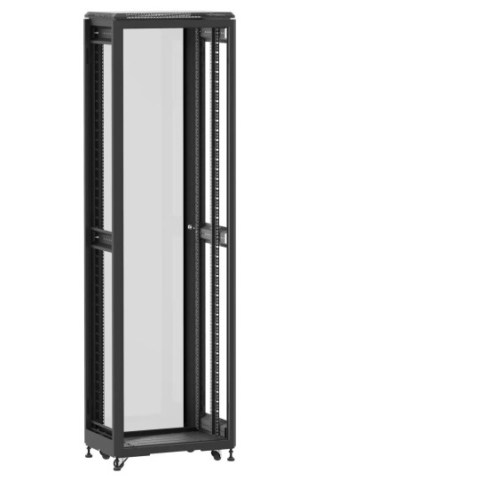 En kit - Baie de brassage 42U 600x400mm (LxPxH) 500kg, Sans porte avant / Porte arrière en verre, Sans panneaux latéraux main product photo