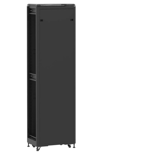 Baie de brassage 42U 600x400mm (LxPxH) 500kg, Porte avant et arrière panneau plein, Sans panneaux latéraux main product photo