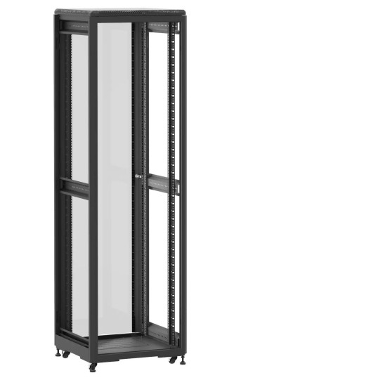 En kit - Baie de brassage 42U 600x600x2074mm (LxPxH) 500kg, Sans porte avant / Porte arrière en verre, Sans panneaux latéraux main product photo