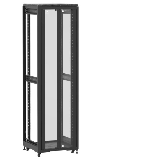 Baie de brassage 42U 600x600x2074mm (LxPxH) 500kg, Porte avant en verre double / Sans porte arrière, Sans panneaux latéraux main product photo