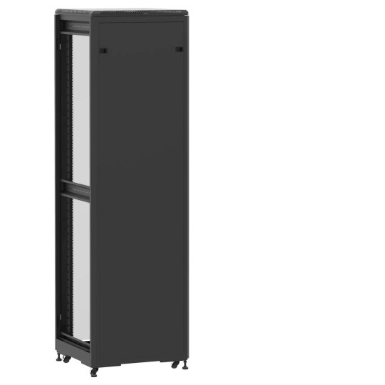 Baie de brassage 42U 600x600x2074mm (LxPxH) 500kg, Porte avant panneau plein / Porte arrière en verre double, Sans panneaux latéraux main product photo