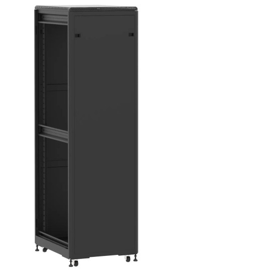 En kit - Baie de brassage 42U 600x800x2074mm (LxPxH) 500kg, Porte avant et arrière panneau plein, Sans panneaux latéraux main product photo