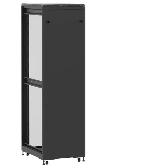 En kit - Baie de brassage 42U 600x800x2074mm (LxPxH) 500kg, Porte avant panneau plein / Porte arrière en verre, Sans panneaux latéraux main product photo
