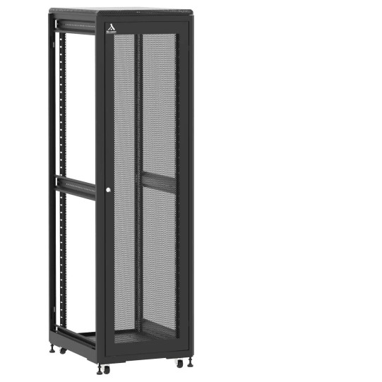 En kit - Baie de brassage 42U 600x800x2074mm (LxPxH) 500kg, Porte avant nid d'abeille / Sans porte arrière, Sans panneaux latéraux main product photo