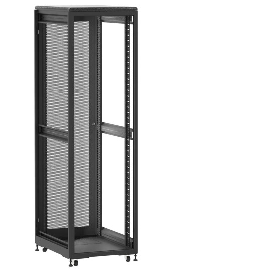 En kit - Baie de brassage 42U 600x800x2074mm (LxPxH) 500kg, Sans porte avant / Porte arrière nid d'abeille, Sans panneaux latéraux main product photo