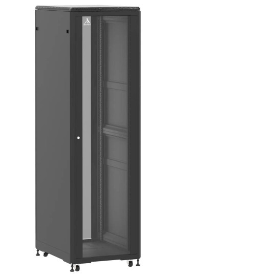 Baie de brassage 42U 600x800x2074mm (LxPxH) 500kg, Porte avant et arrière en verre double main product photo