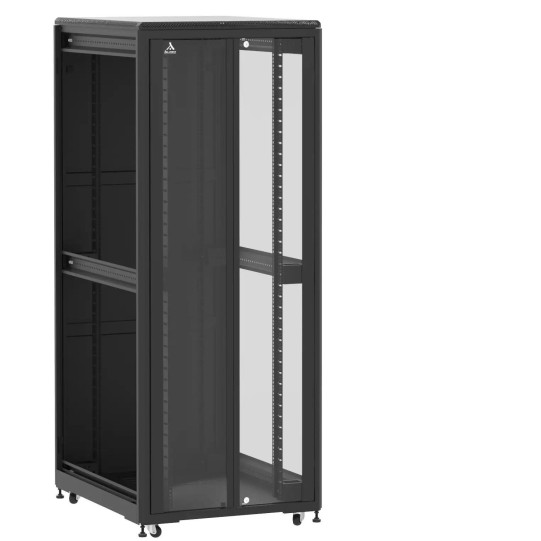 En kit - Baie de brassage 42U 800x1000x2074mm (LxPxH) 500kg, Porte avant en verre double / Porte arrière panneau plein, Sans panneaux latéraux main product photo