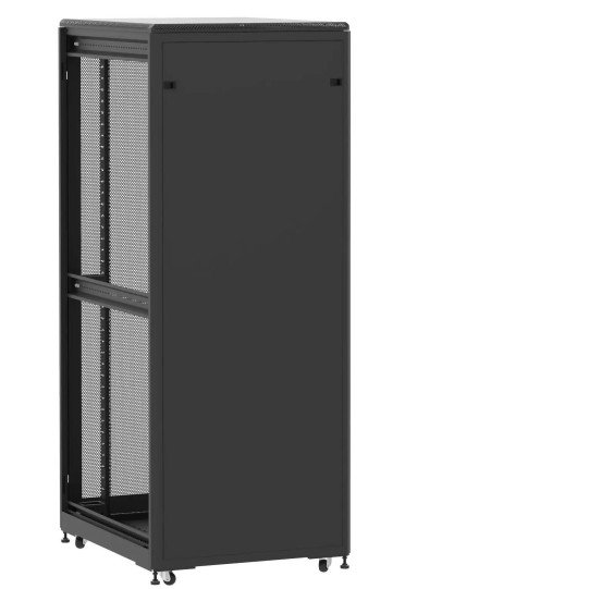 En kit - Baie de brassage 42U 800x1000x2074mm (LxPxH) 500kg, Porte avant panneau plein / Porte arrière nid d'abeille, Sans panneaux latéraux main product photo