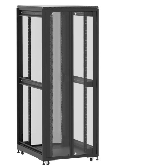 Baie de brassage 42U 800x1000x2074mm (LxPxH) 500kg, Porte avant en verre double / Porte arrière en verre, Sans panneaux latéraux main product photo
