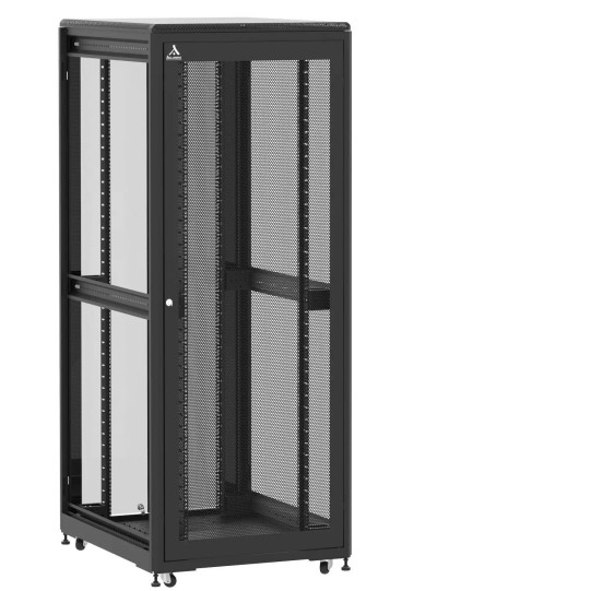Baie de brassage 42U 800x1000x2074mm (LxPxH) 500kg, Porte avant nid d'abeille / Porte arrière en verre double, Sans panneaux latéraux main product photo