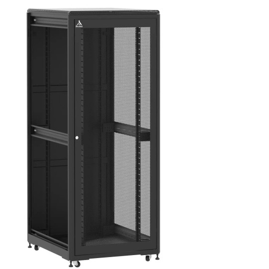 Baie de brassage 42U 800x1000x2074mm (LxPxH) 500kg, Porte avant nid d'abeille / Porte arrière panneau plein, Sans panneaux latéraux main product photo