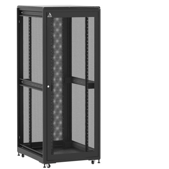Baie de brassage 42U 800x1000x2074mm (LxPxH) 500kg, Porte avant et arrière nid d'abeille, Sans panneaux latéraux main product photo